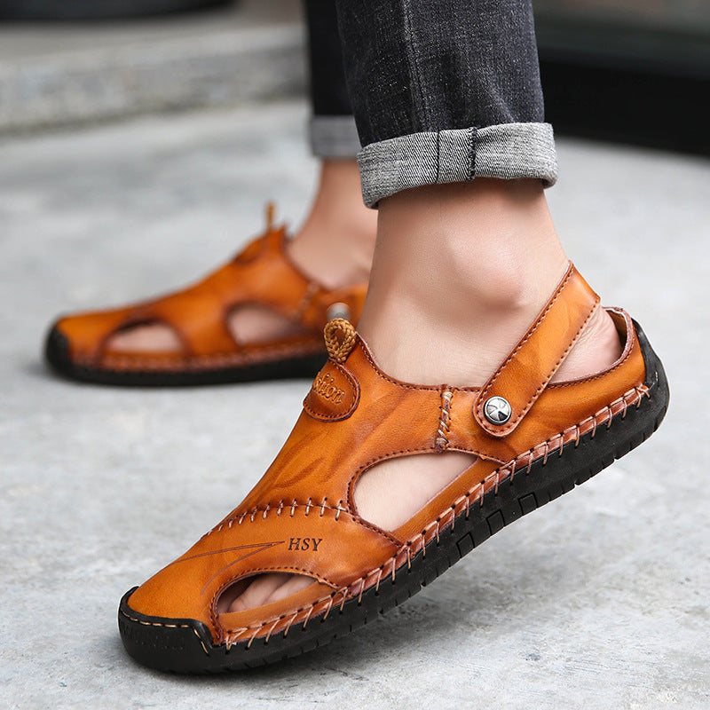 HSY™ | Sandales homme orthopédiques faites à la main : confort et maintien exceptionnel