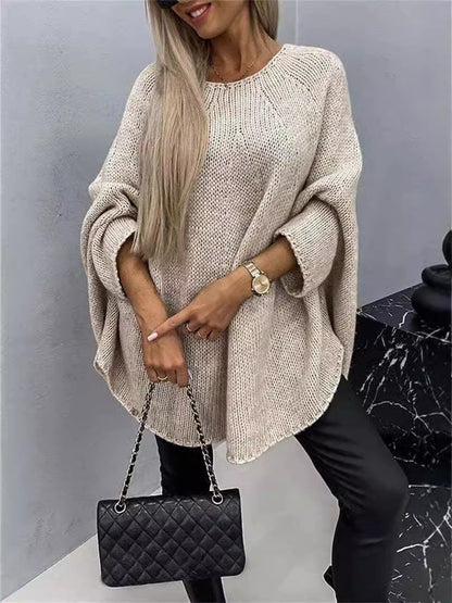 Mathilde | Pull Oversize en Maille pour un Hiver Chic et Élégance Décontractée