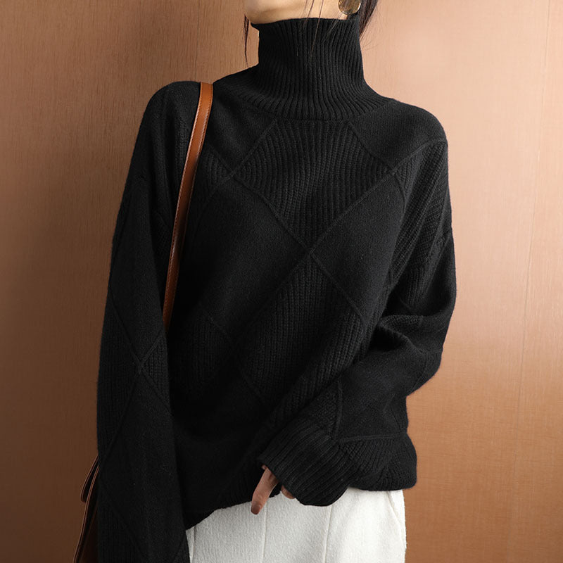 Camille | Pull en Maille à Manches Longues pour un Automne-Hiver Élégant et Confortable lunnav