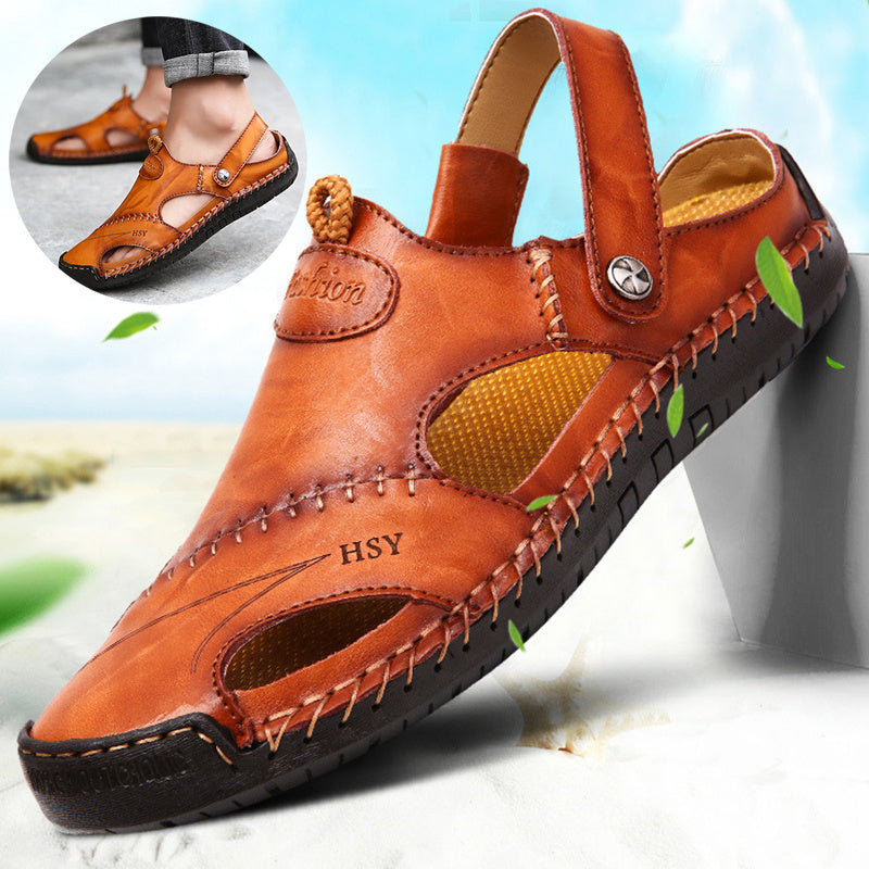 HSY™ | Sandales homme orthopédiques faites à la main : confort et maintien exceptionnel