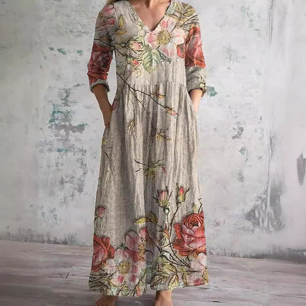 Camille™ | Robe Femme Élégante & Confort Naturel pour l'Été